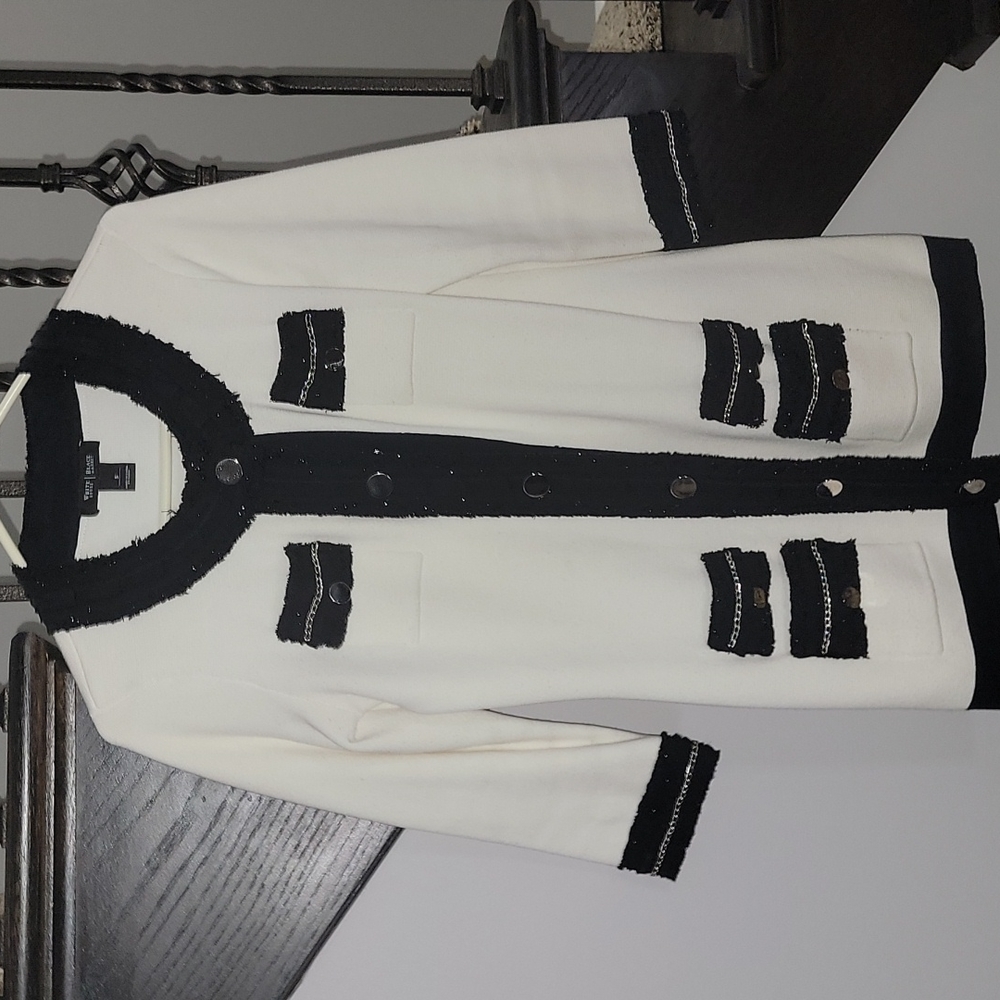 White house Black Market sweater coat